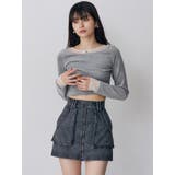 フロントZIPアウトポケットミニスカート | MURUA | 詳細画像24 