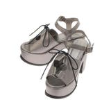 シルバー | レースアップデザインサンダル | MURUA