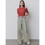 サイドZIPスリットワイドデニム【セットアップ着用可】 | MURUA | 詳細画像3 