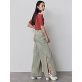 サイドZIPスリットワイドデニム【セットアップ着用可】 | MURUA | 詳細画像7 