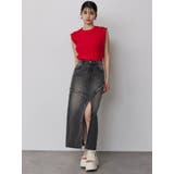 フリンジスリットデニムスカート【セットアップ着用可】 | MURUA | 詳細画像14 