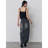 フリンジスリットデニムスカート【セットアップ着用可】 | MURUA | 詳細画像25 