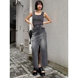 フリンジスリットデニムスカート【セットアップ着用可】 | MURUA | 詳細画像35 