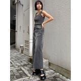 フリンジスリットデニムスカート【セットアップ着用可】 | MURUA | 詳細画像36 