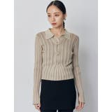 フロントピンチニット | MURUA | 詳細画像3 