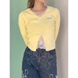 レースレイヤードVネックニット | MURUA | 詳細画像13 