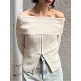 オフショルダーケーブルニット | MURUA | 詳細画像1 