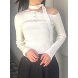 ホワイト | ワンショルタイニット | MURUA