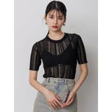 シアーストライプニット | MURUA | 詳細画像4 