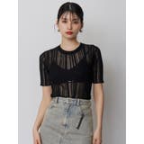 シアーストライプニット | MURUA | 詳細画像5 