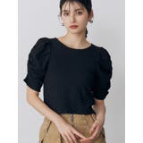 ブラック | シャーリングハーフトップス | MURUA