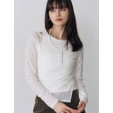 ホワイト | オーバーラップトップス | MURUA