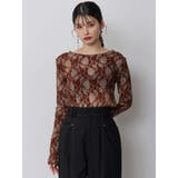 フロッキーフラワーシアートップス | MURUA | 詳細画像23 