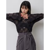 フロッキーフラワーシアートップス | MURUA | 詳細画像3 