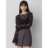 フロッキーフラワーシアートップス | MURUA | 詳細画像32 