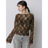 フロッキーフラワーシアートップス | MURUA | 詳細画像5 