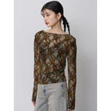 フロッキーフラワーシアートップス | MURUA | 詳細画像7 