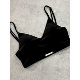 ブラック | ロゴプレートベロアキャミ | MURUA