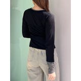 ウェーブバイカラーカーデトップス | MURUA | 詳細画像12 