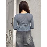 ウェーブバイカラーカーデトップス | MURUA | 詳細画像17 