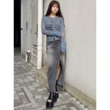 ウェーブバイカラーカーデトップス | MURUA | 詳細画像19 