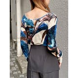 ニュアンスプリントベロアトップス | MURUA | 詳細画像13