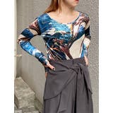 ニュアンスプリントベロアトップス | MURUA | 詳細画像15