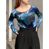 ニュアンスプリントベロアトップス | MURUA | 詳細画像7