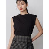 ブラック | フレンチスリーブトップス【接触冷感】 | MURUA