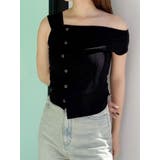 ブラック | ワンショルユーズドライクトップス | MURUA