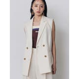 アイボリー | メッシュダブルジレ【セットアップ着用可】 | MURUA