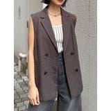 ブラウン | メッシュダブルジレ【セットアップ着用可】 | MURUA