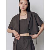 ブラウン | メッシュショートシャツジャケット【セットアップ着用可】 | MURUA