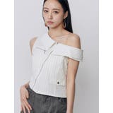 ホワイト | ライダースワンショルシャツ | MURUA