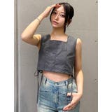 スクエアネックメッシュタンク【セットアップ着用可】 | MURUA | 詳細画像3