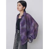 ニュアンスシアーシャツ【セットアップ着用可】 | MURUA | 詳細画像17 
