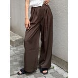 ブラウン | メニータックワイドパンツ | MURUA