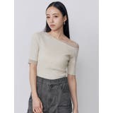レイヤードワンショルハーフニット | MURUA | 詳細画像12