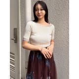 レイヤードワンショルハーフニット | MURUA | 詳細画像2