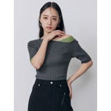 レイヤードワンショルハーフニット | MURUA | 詳細画像26