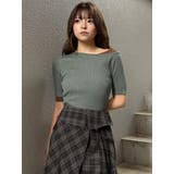 レイヤードワンショルハーフニット | MURUA | 詳細画像4