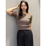 レイヤードワンショルハーフニット | MURUA | 詳細画像5