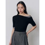 レイヤードワンショルハーフニット | MURUA | 詳細画像6