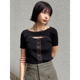 レースアップカットアウトニット | MURUA | 詳細画像35