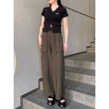 レースレイヤードVネックハーフニット | MURUA | 詳細画像37