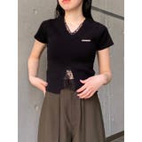 レースレイヤードVネックハーフニット | MURUA | 詳細画像38