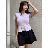 レースレイヤードVネックハーフニット | MURUA | 詳細画像40