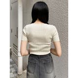 プレートハーフスリーブラメニット | MURUA | 詳細画像20