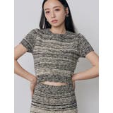 メランジクロップドニット【セットアップ着用可】 | MURUA | 詳細画像1