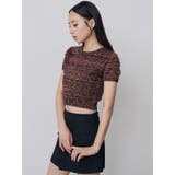 メランジクロップドニット【セットアップ着用可】 | MURUA | 詳細画像6